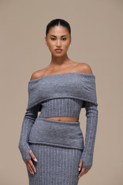 MOLLIE KNIT CO-ORD | GREY