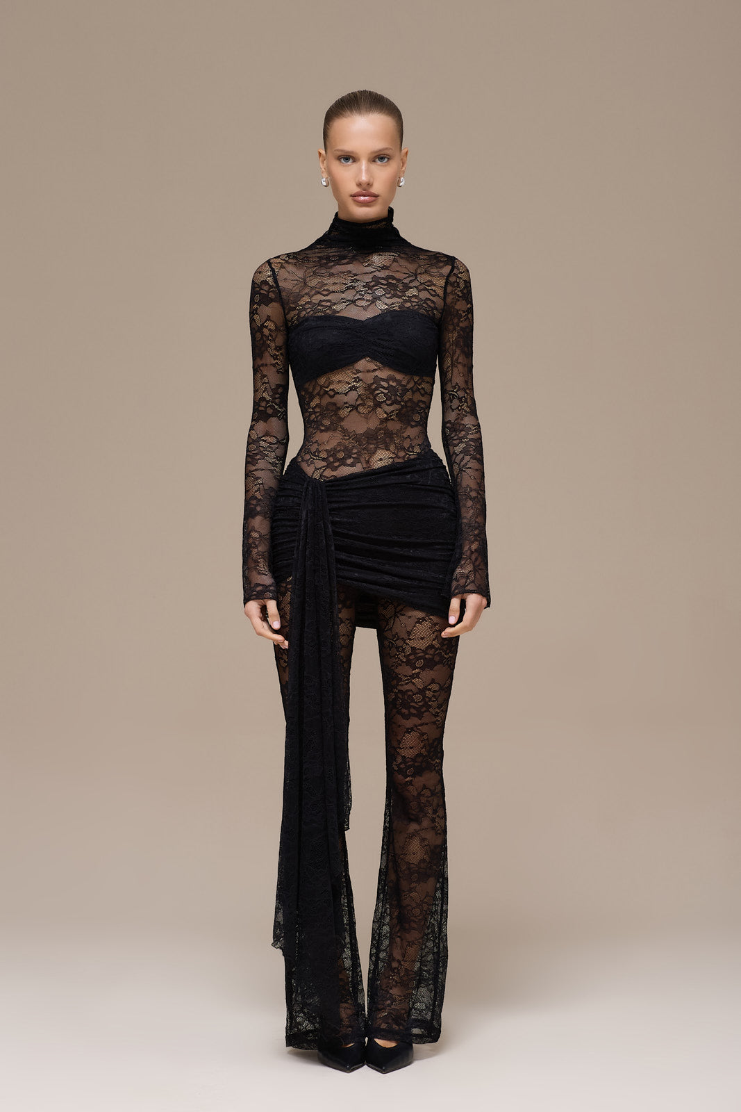 ROXY JUMPSUIT | BLACK LACE