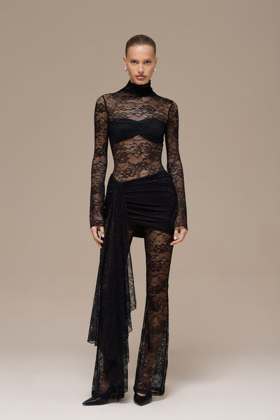 ROXY JUMPSUIT | BLACK LACE