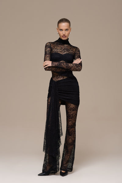 ROXY JUMPSUIT | BLACK LACE
