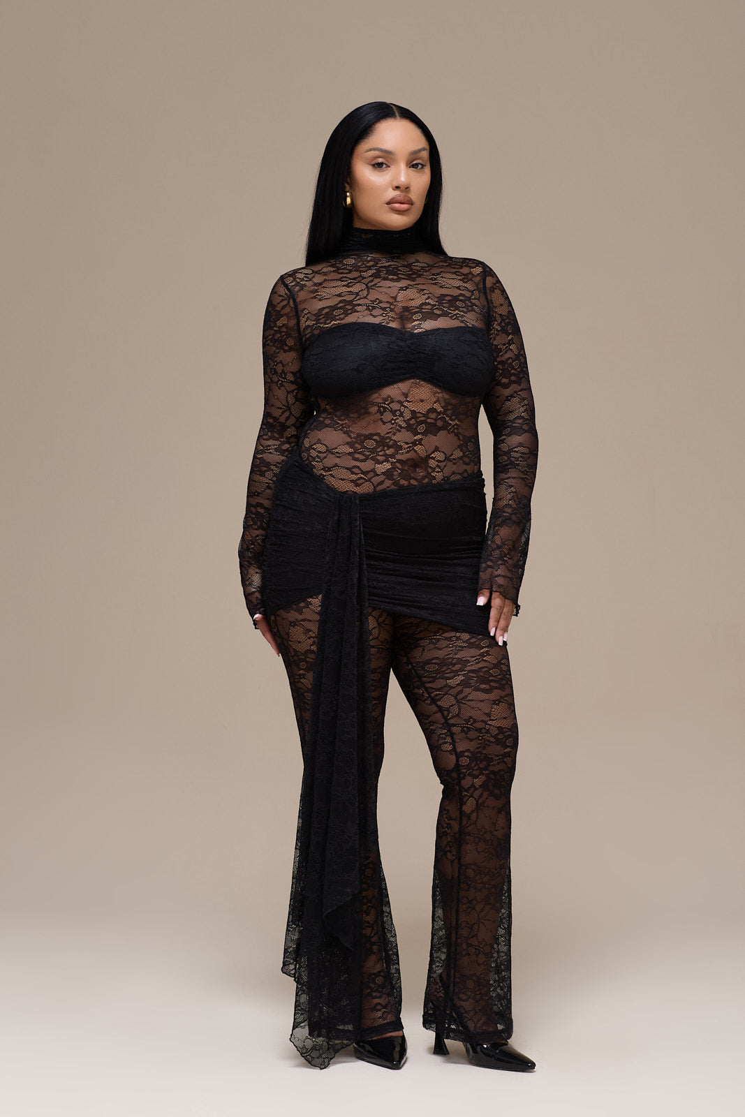 ROXY JUMPSUIT | BLACK LACE