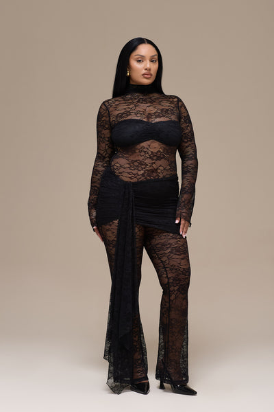 ROXY JUMPSUIT | BLACK LACE