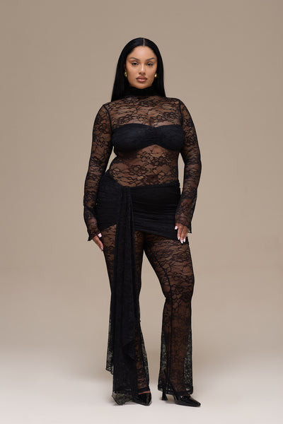 ROXY JUMPSUIT | BLACK LACE