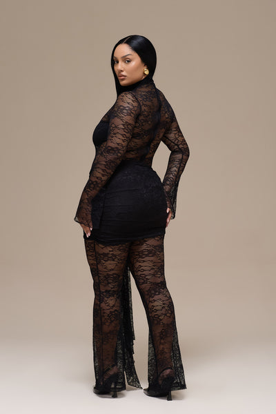ROXY JUMPSUIT | BLACK LACE