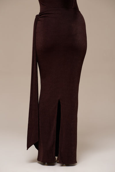 NOA MAXI SKIRT | ESPRESSO