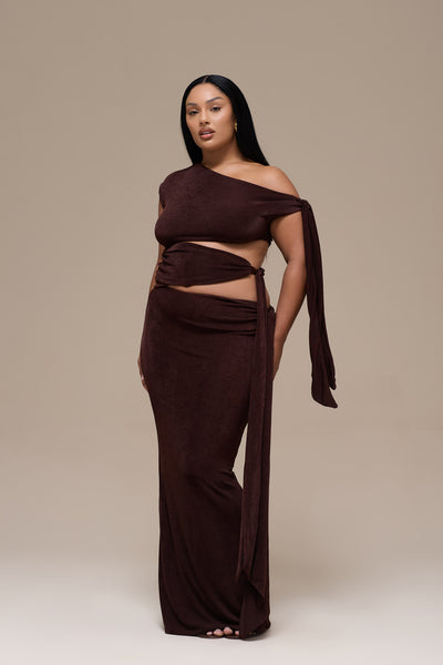 NOA MAXI SKIRT | ESPRESSO