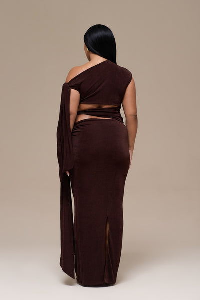 NOA MAXI SKIRT | ESPRESSO