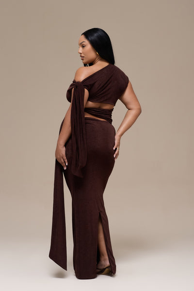 NOA MAXI SKIRT | ESPRESSO