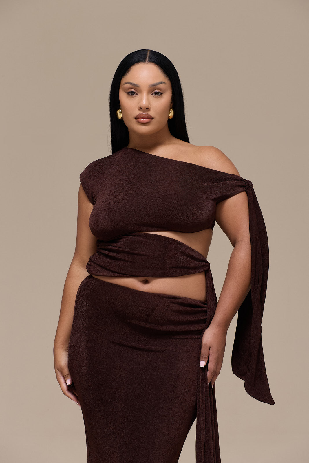 NOA CUT OUT TOP | ESPRESSO