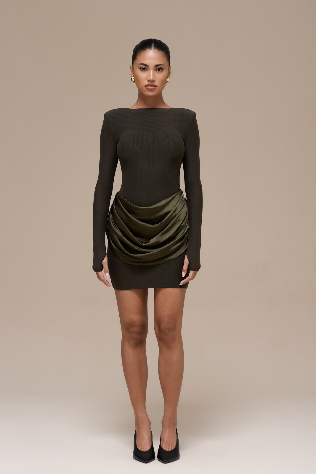 STORM MINI DRESS | KHAKI