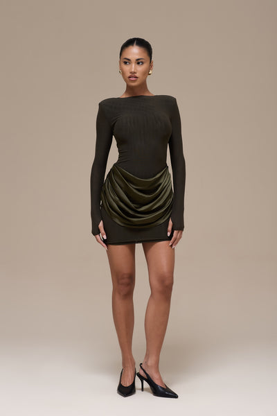 STORM MINI DRESS | KHAKI