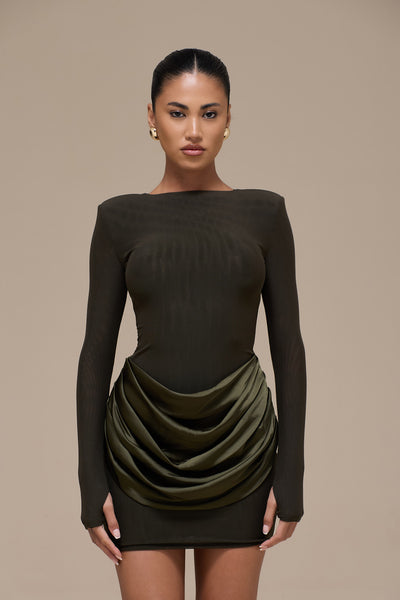 STORM MINI DRESS | KHAKI