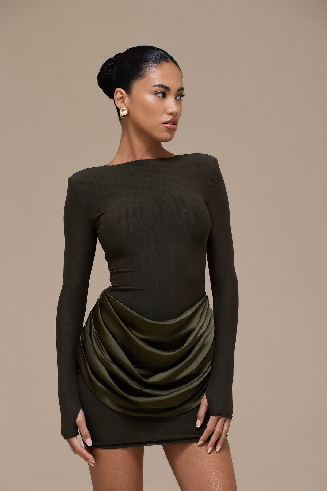 STORM MINI DRESS | KHAKI