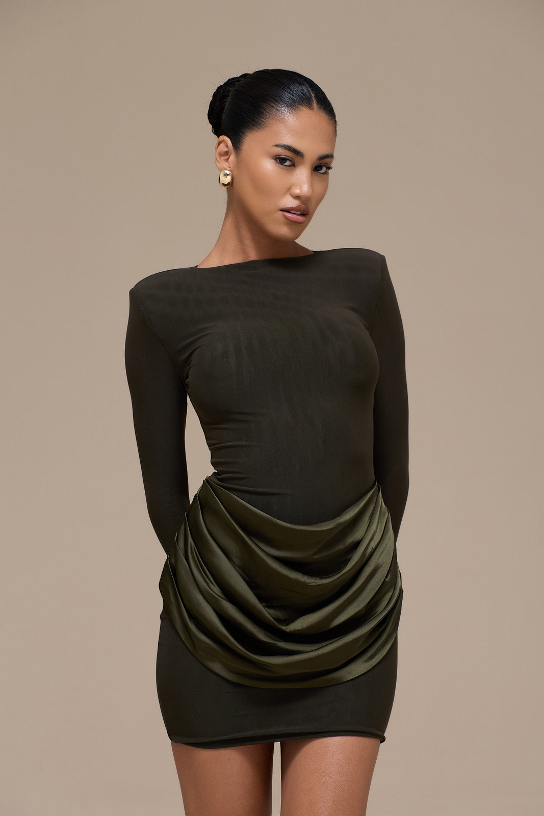 STORM MINI DRESS | KHAKI
