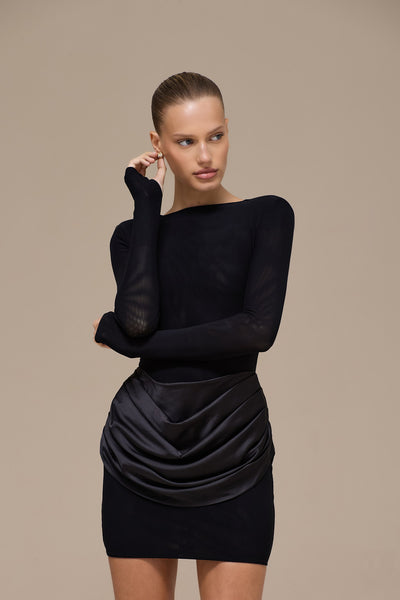 STORM MINI DRESS | BLACK