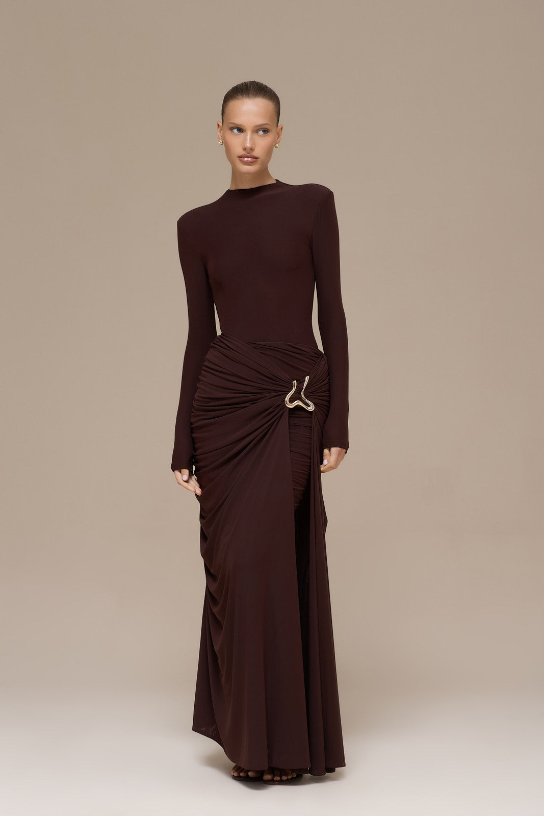 GIA MAXI SKIRT | ESPRESSO