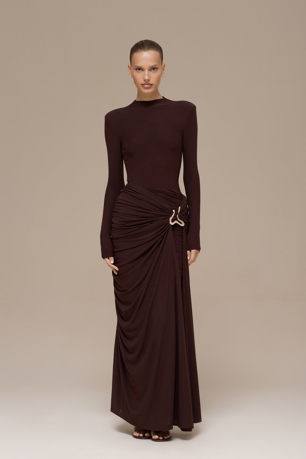 GIA MAXI SKIRT | ESPRESSO
