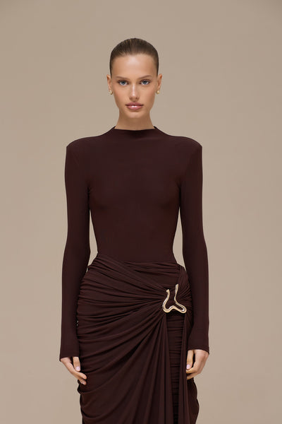 GIA BODYSUIT | ESPRESSO