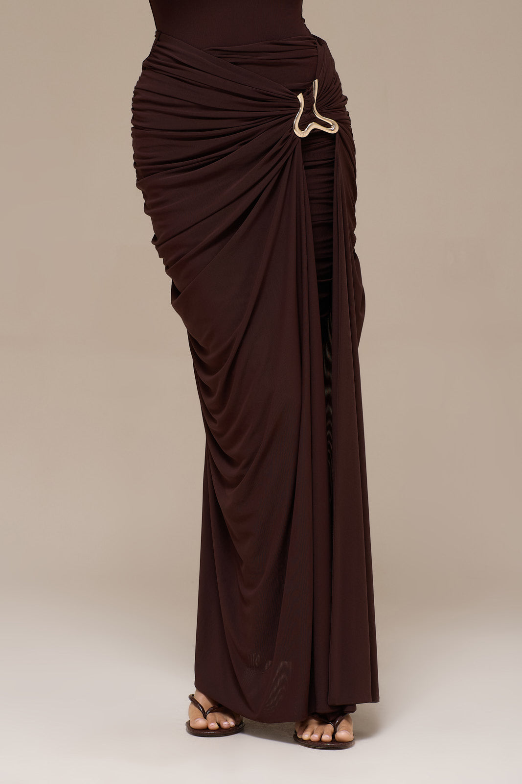 GIA MAXI SKIRT | ESPRESSO