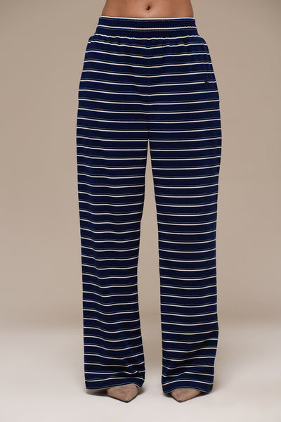 FRANKIE TROUSERS | NAVY STRIPE