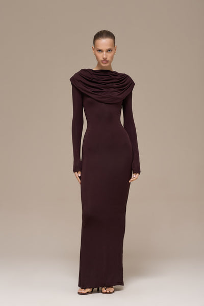 GRACE MAXI DRESS | ESPRESSO