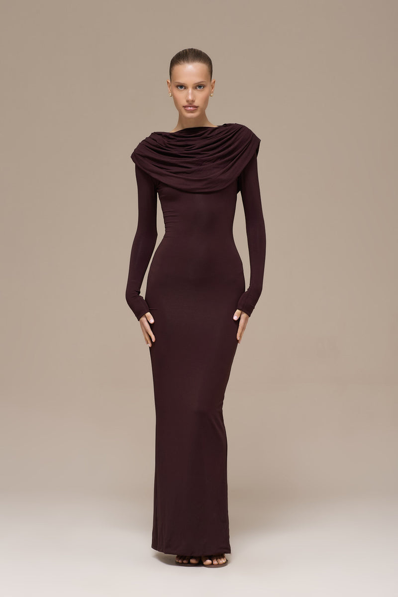 GRACE MAXI DRESS | ESPRESSO