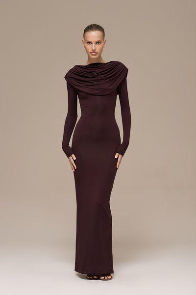 GRACE MAXI DRESS | ESPRESSO