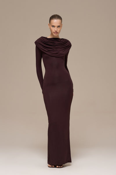 GRACE MAXI DRESS | ESPRESSO