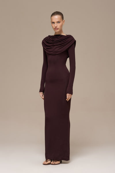 GRACE MAXI DRESS | ESPRESSO