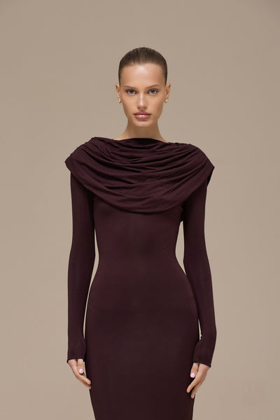 GRACE MAXI DRESS | ESPRESSO