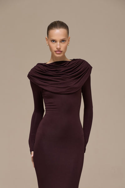 GRACE MAXI DRESS | ESPRESSO
