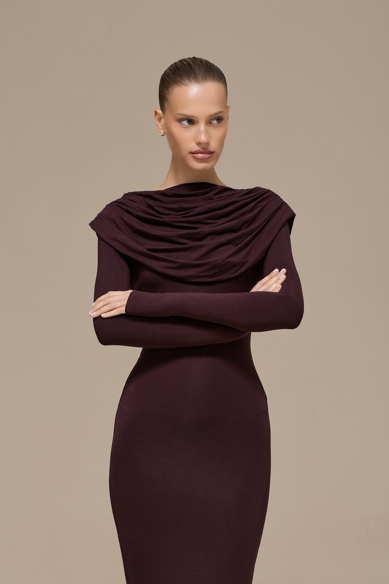 GRACE MAXI DRESS | ESPRESSO