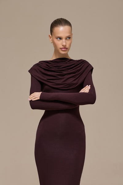 GRACE MAXI DRESS | ESPRESSO