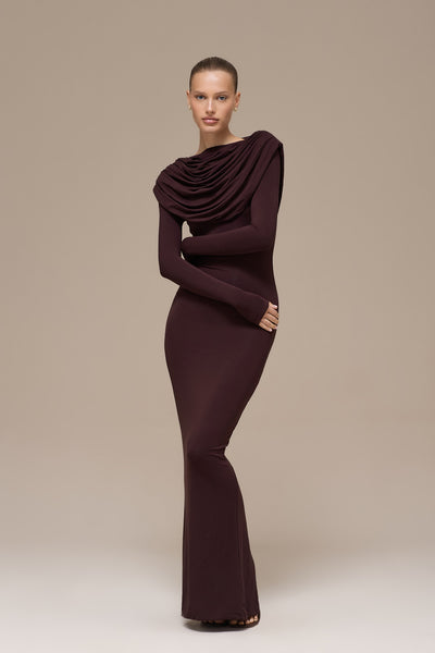 GRACE MAXI DRESS | ESPRESSO