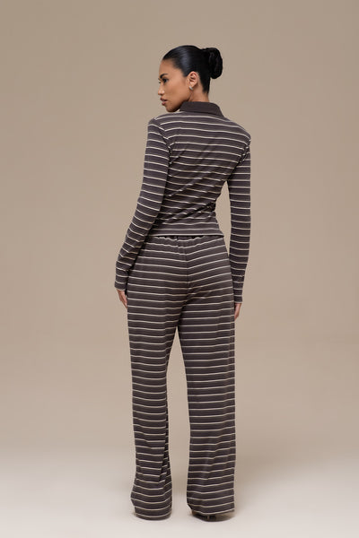 FRANKIE TROUSERS | GREY STRIPE