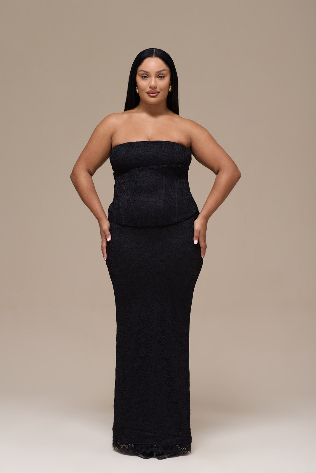 LACIE MAXI SKIRT | BLACK LACE