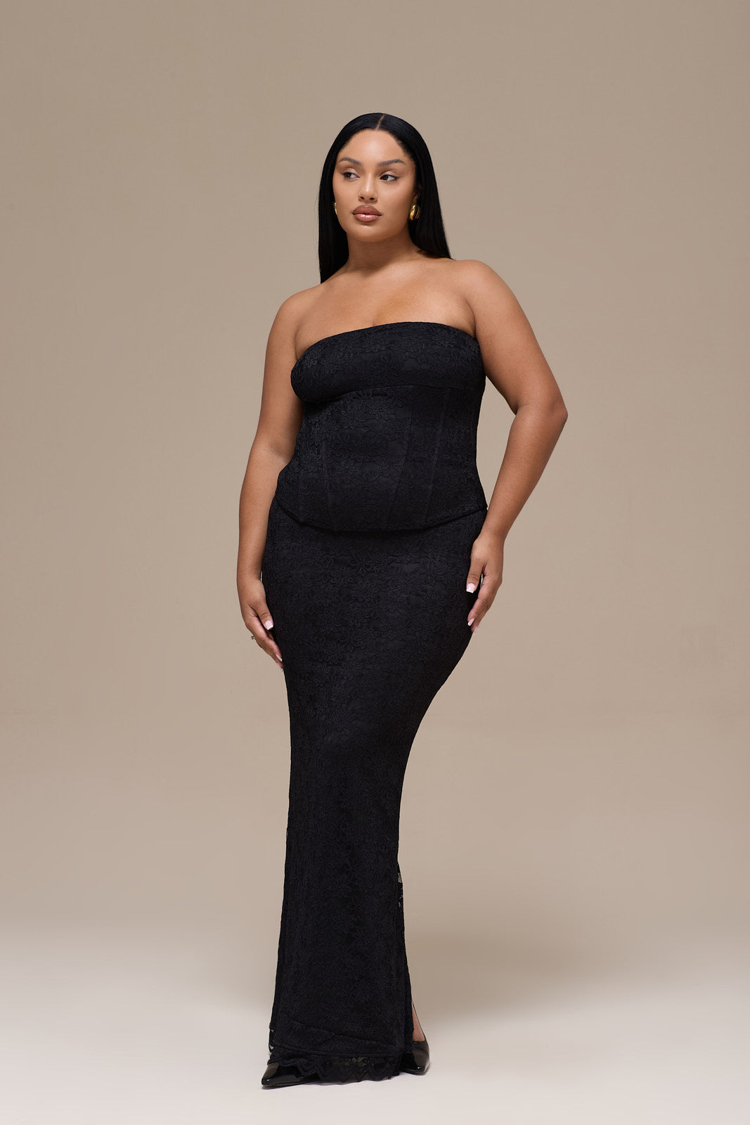 LACIE MAXI SKIRT | BLACK LACE