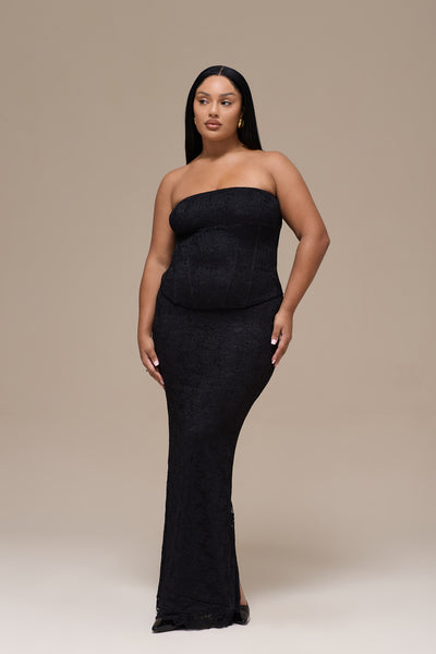 LACIE MAXI SKIRT | BLACK LACE