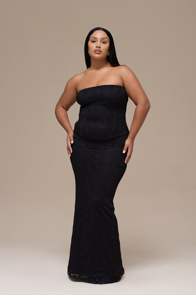 LACIE MAXI SKIRT | BLACK LACE