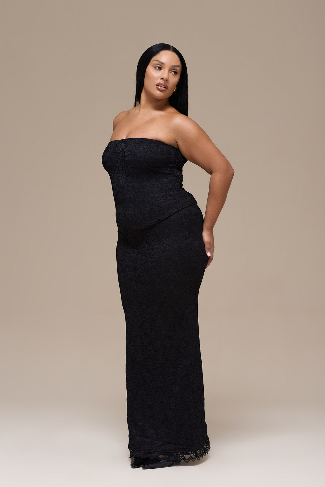 LACIE CORSET TOP | BLACK LACE