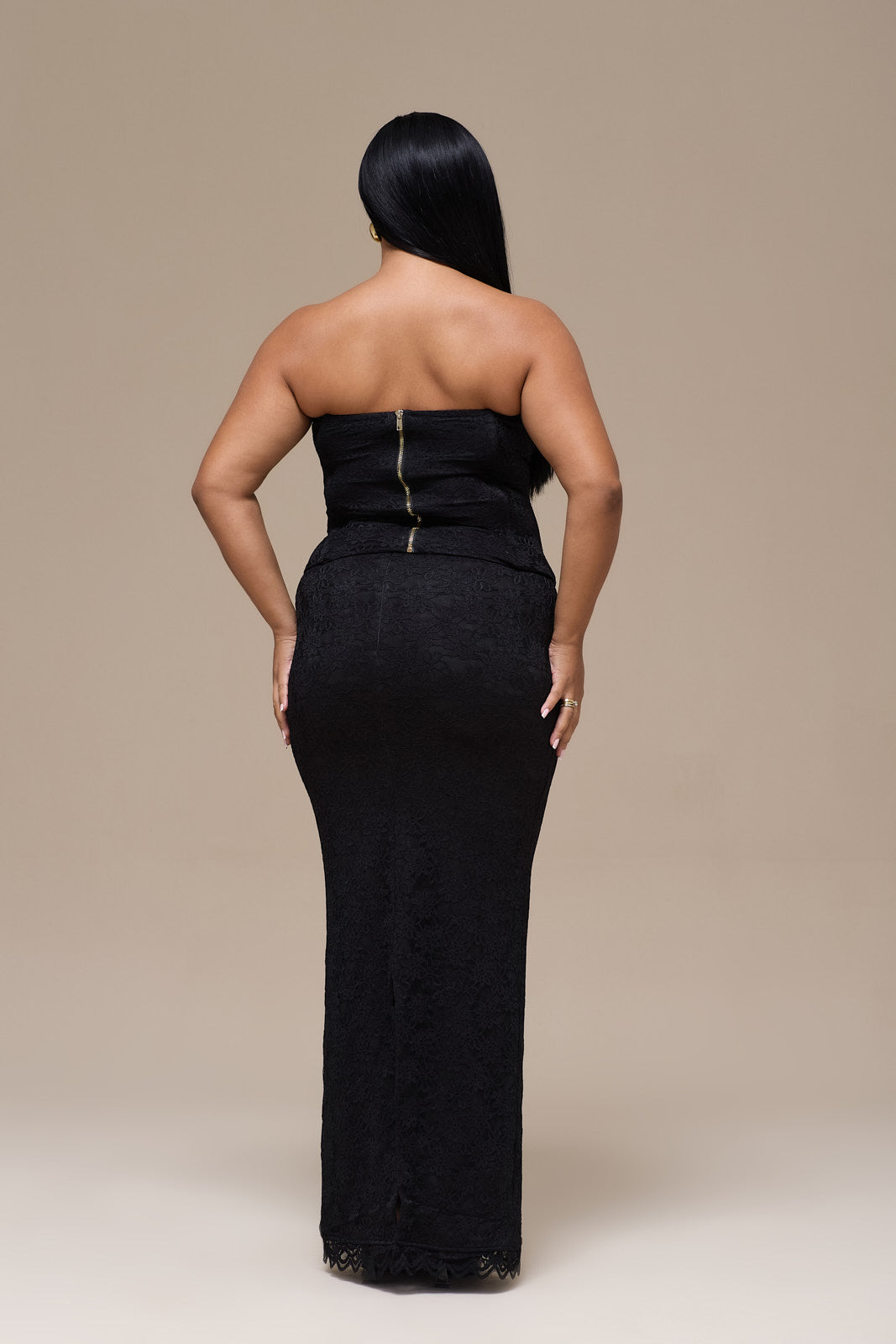 LACIE MAXI SKIRT | BLACK LACE