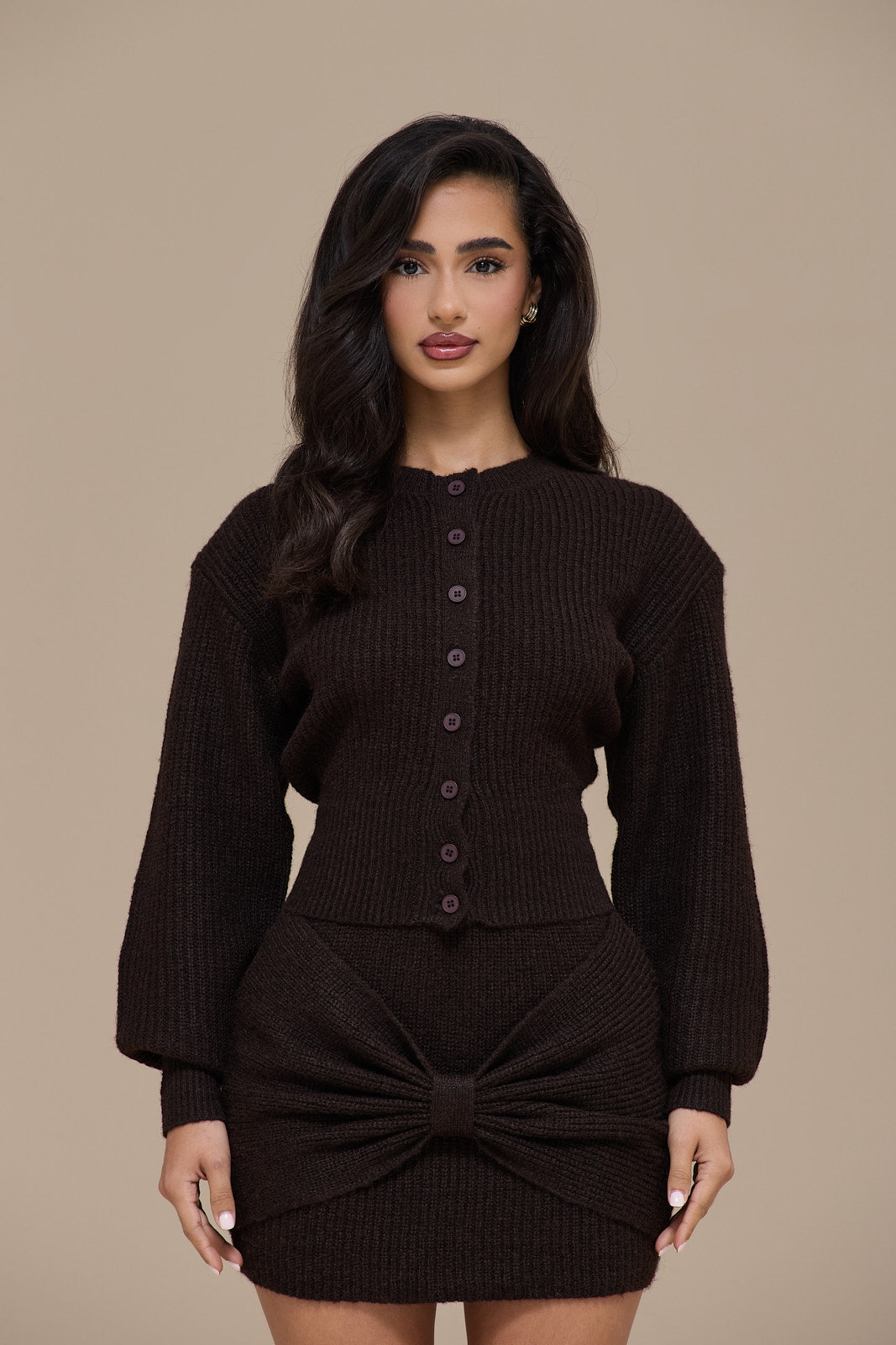 BEAU CARDIGAN | BROWN