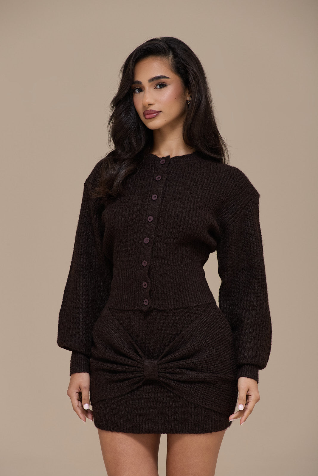 BEAU CARDIGAN | BROWN