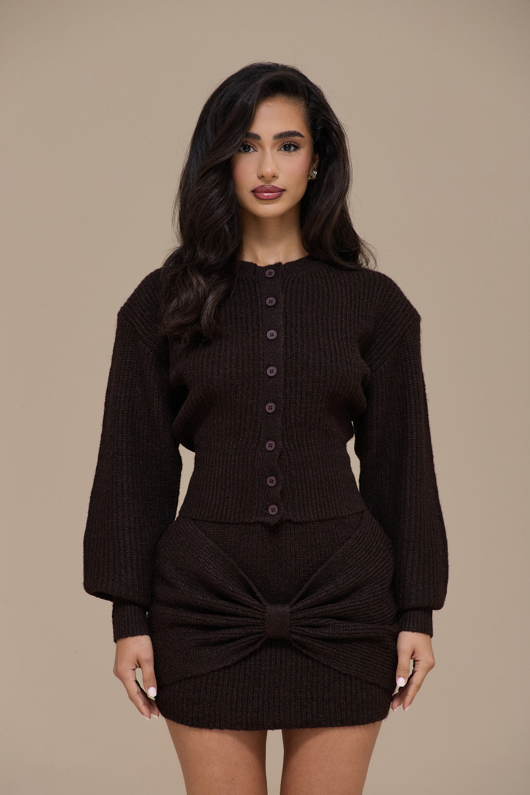 BEAU CARDIGAN | BROWN