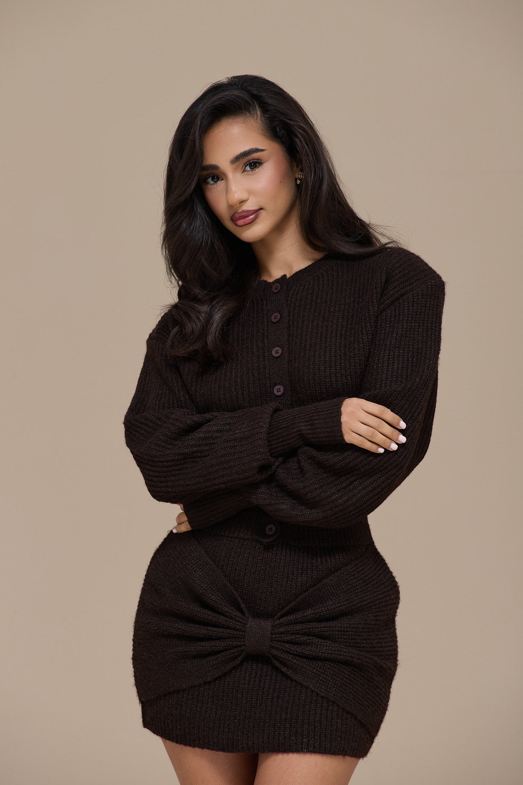 BEAU CARDIGAN | BROWN