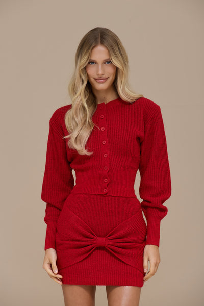 BEAU CARDIGAN | RED