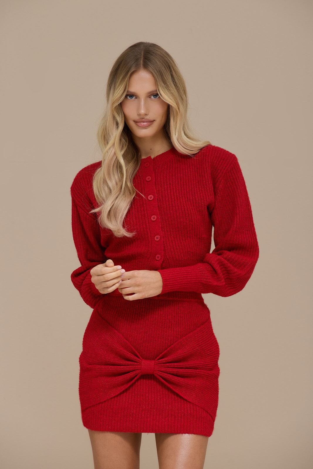 BEAU CARDIGAN | RED
