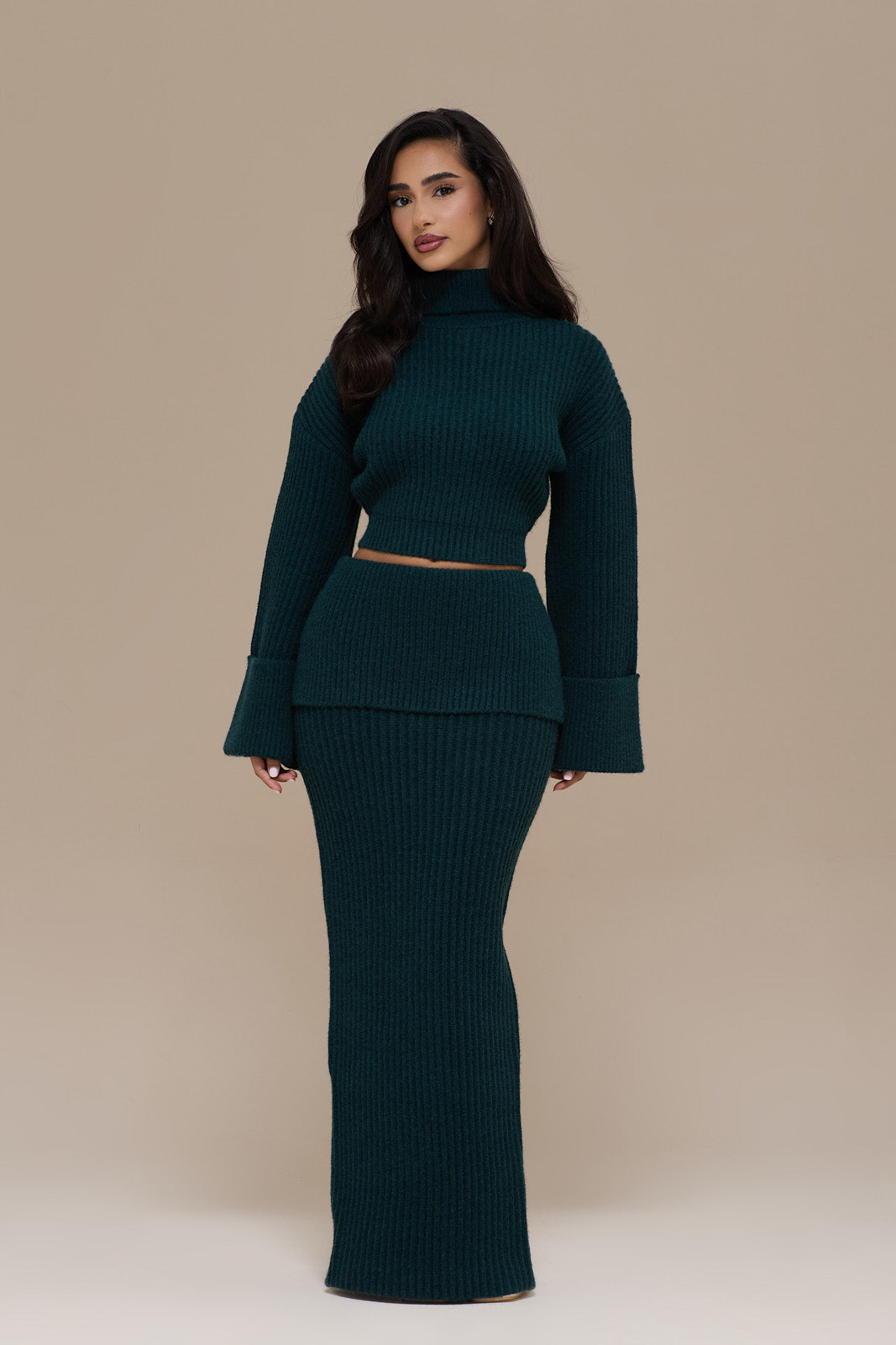 MABEL MAXI SKIRT | EMERALD