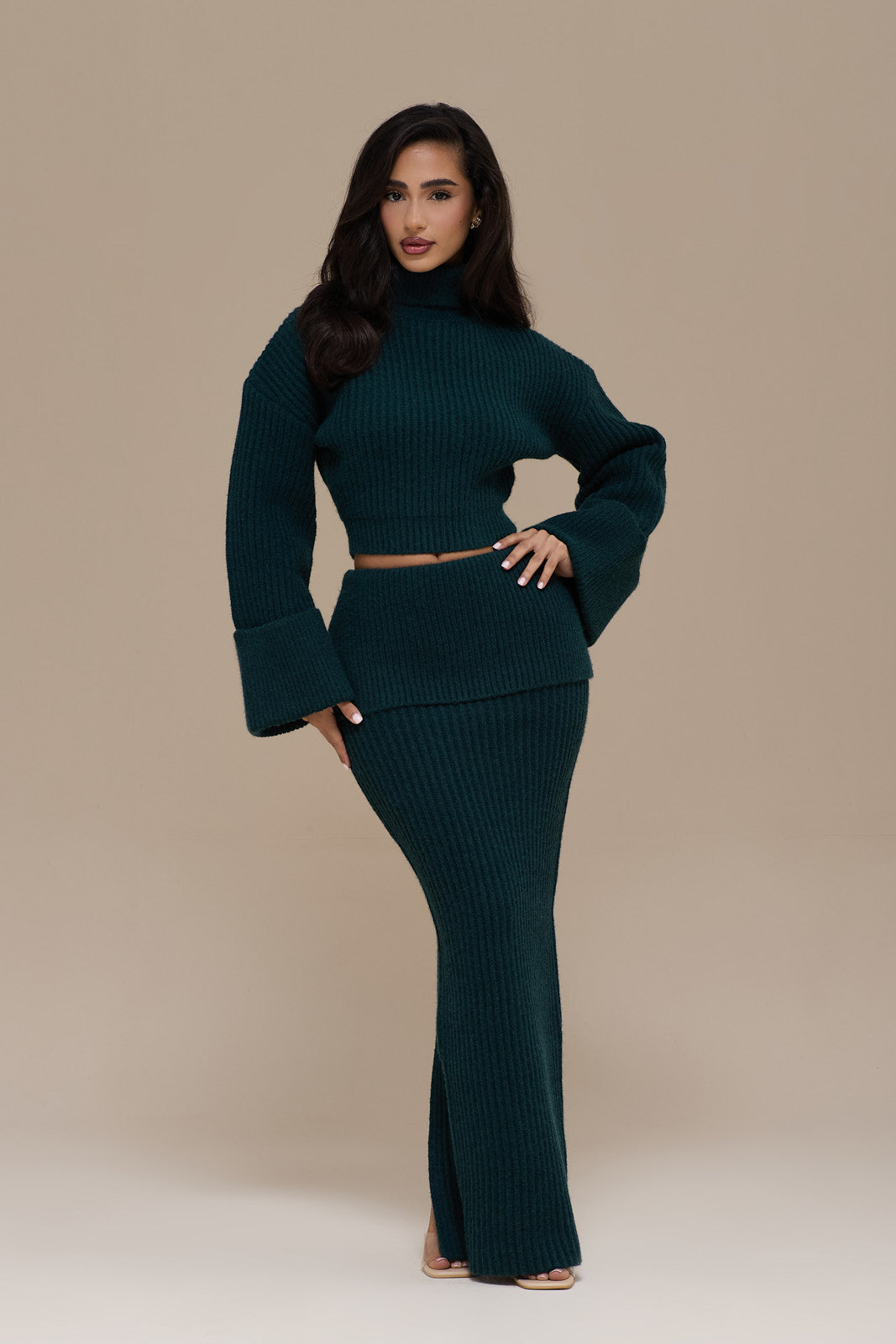 MABEL MAXI SKIRT | EMERALD