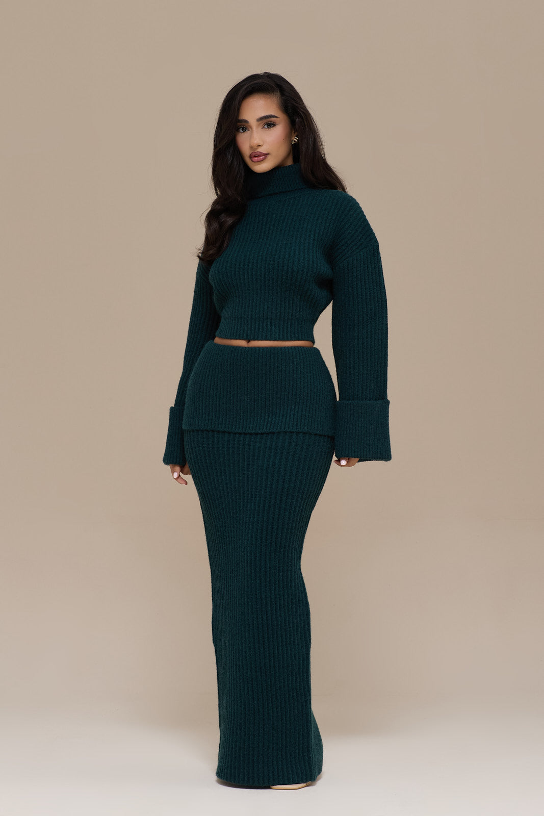 MABEL MAXI SKIRT | EMERALD